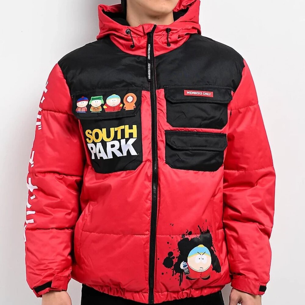BRAND NEW MEN'S EXCLUSIVE SOUTH PARK x MEMBERS ONLY JACKET ** LIMITED EDITION SM